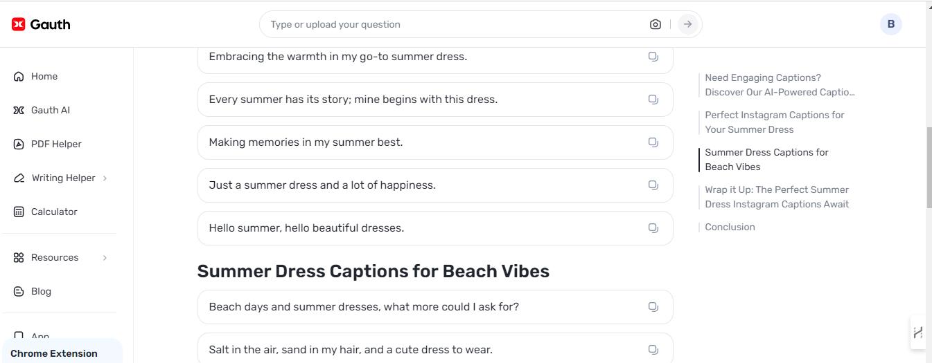 Elevate Your Summer Dress Game with Gauth: Crafting the Perfect Captions